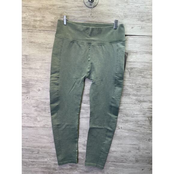 Harmony Balance Leggings Womens Large Cropped Pull On Stretch Nylon - Picture 1 of 11